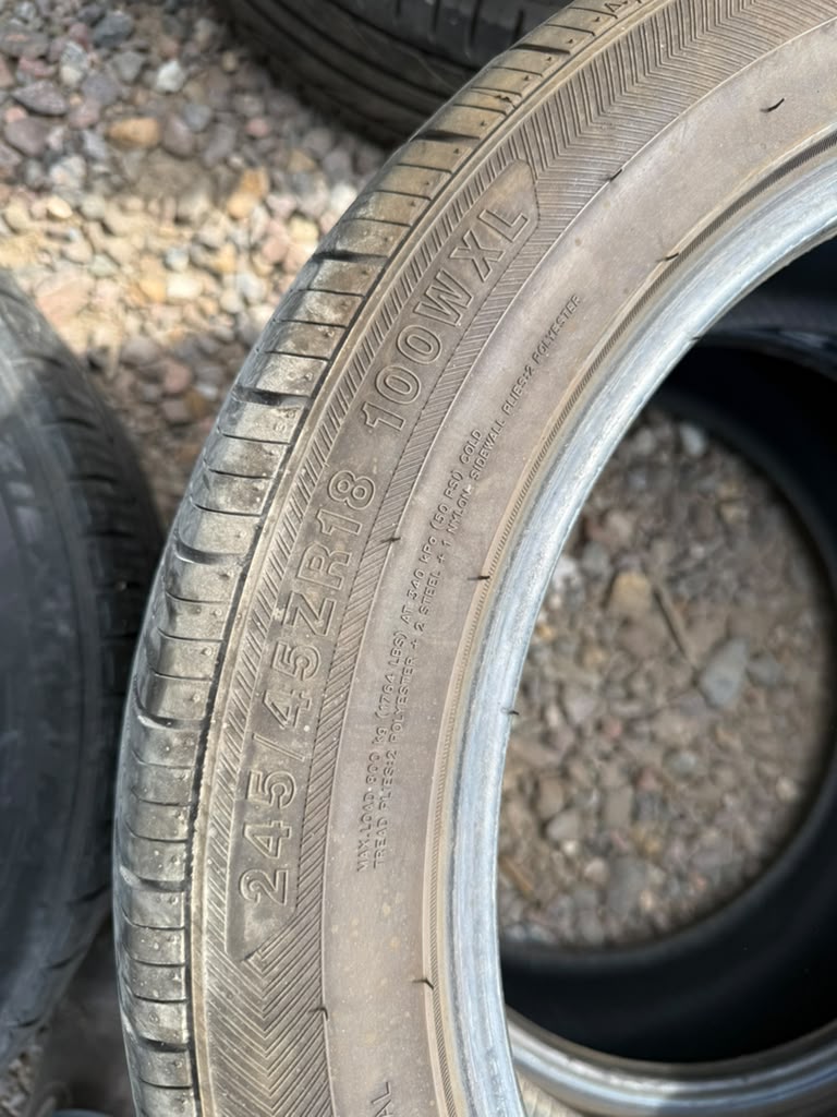 245/45R18 Pair (2 Used Tires) Vantage UHP