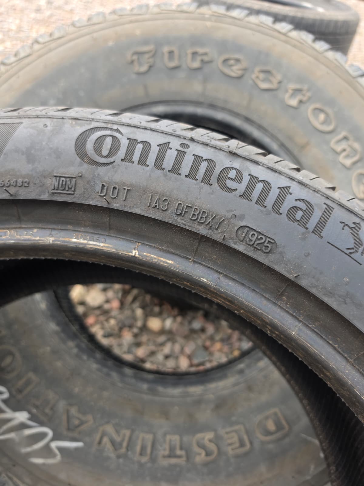 245/45R20 Single (1 Used Tire) Continental ProContact