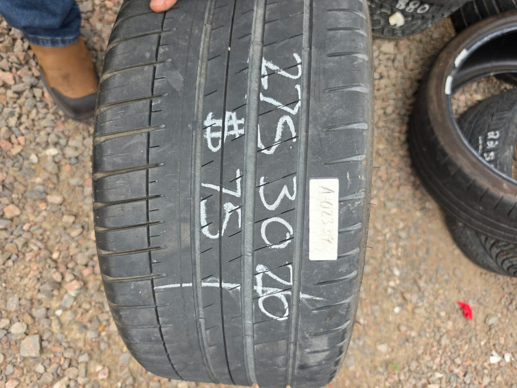 275/30R20 Single (1 Used Tire) Michelin Pilot Sport 3