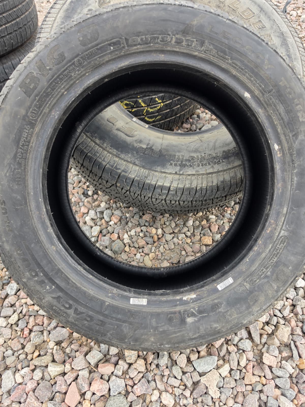 205/55R16 Single (1 Used Tire) Big O Legecy Tour Plus