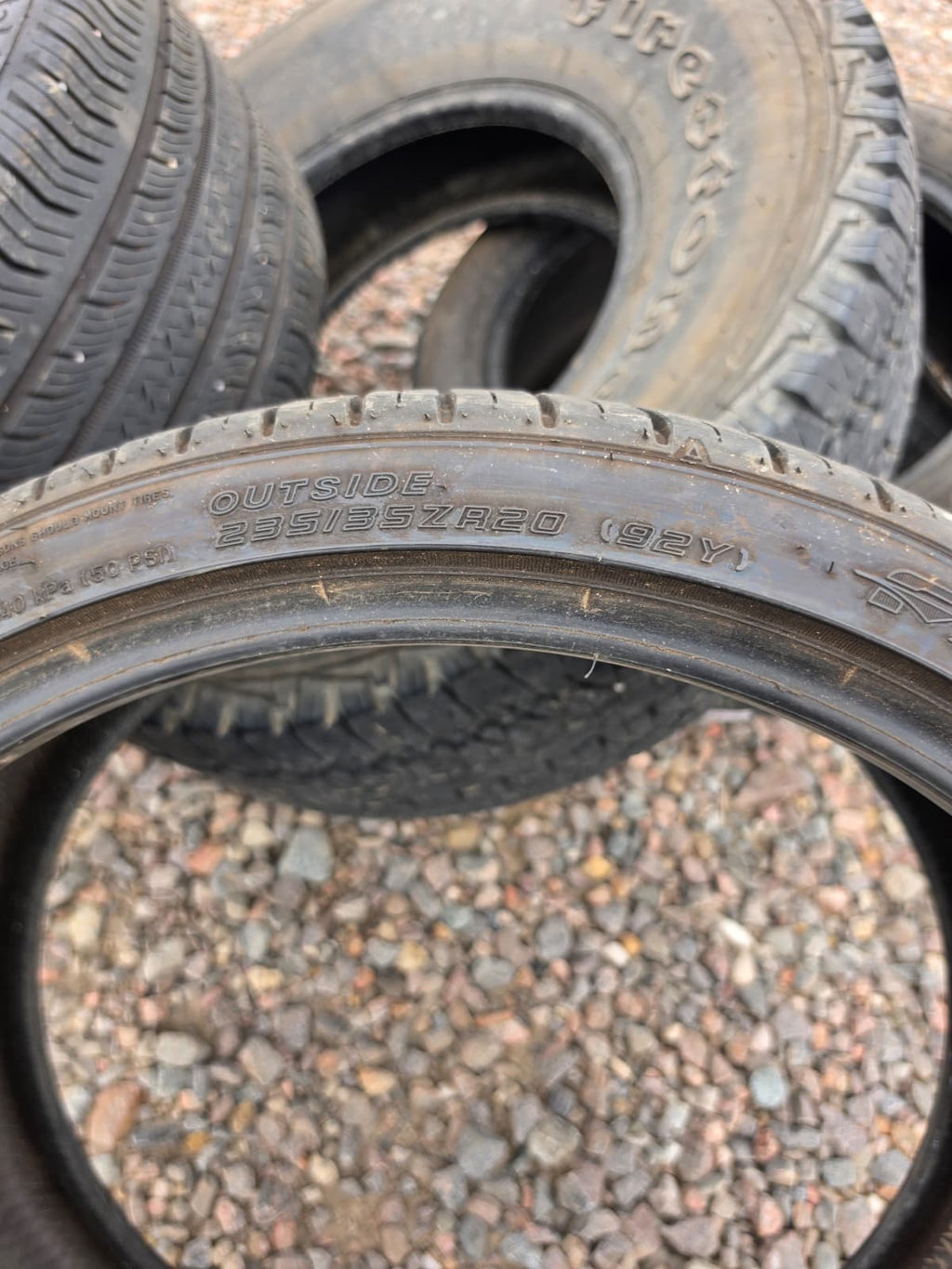 235/35R20 Single (1 Used Tire) Falken Azenis