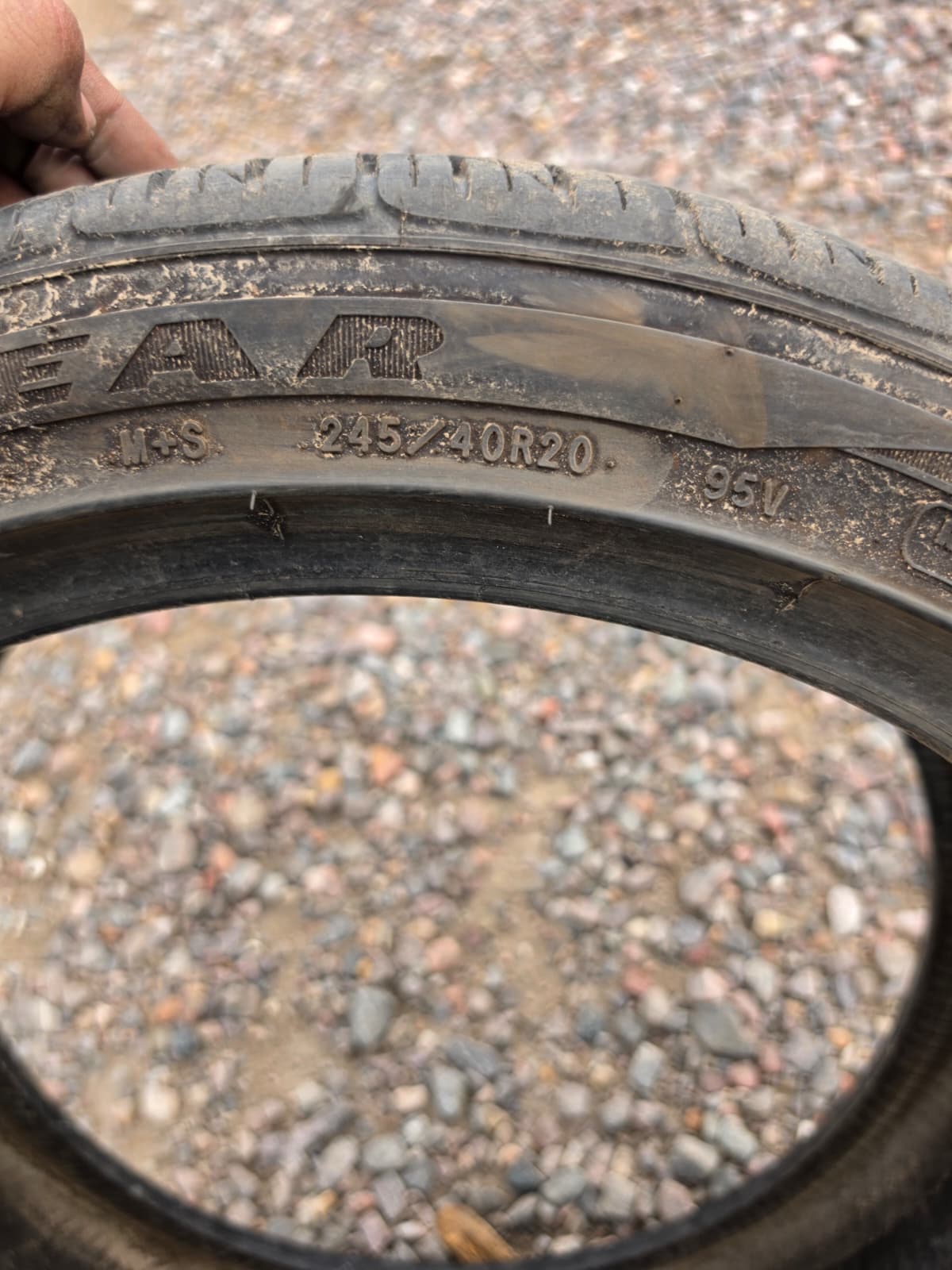 245/40R20 Single (1 Used Tire) Goodyear Eagle F1