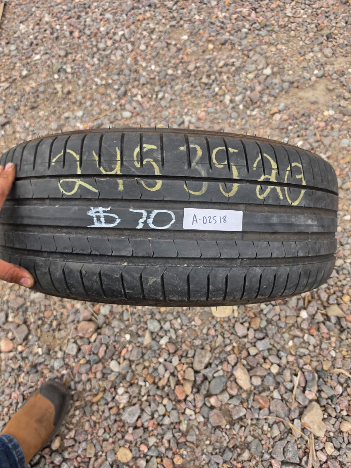 245/35R20 Single (1 Used Tire) Pirelli  P Zero