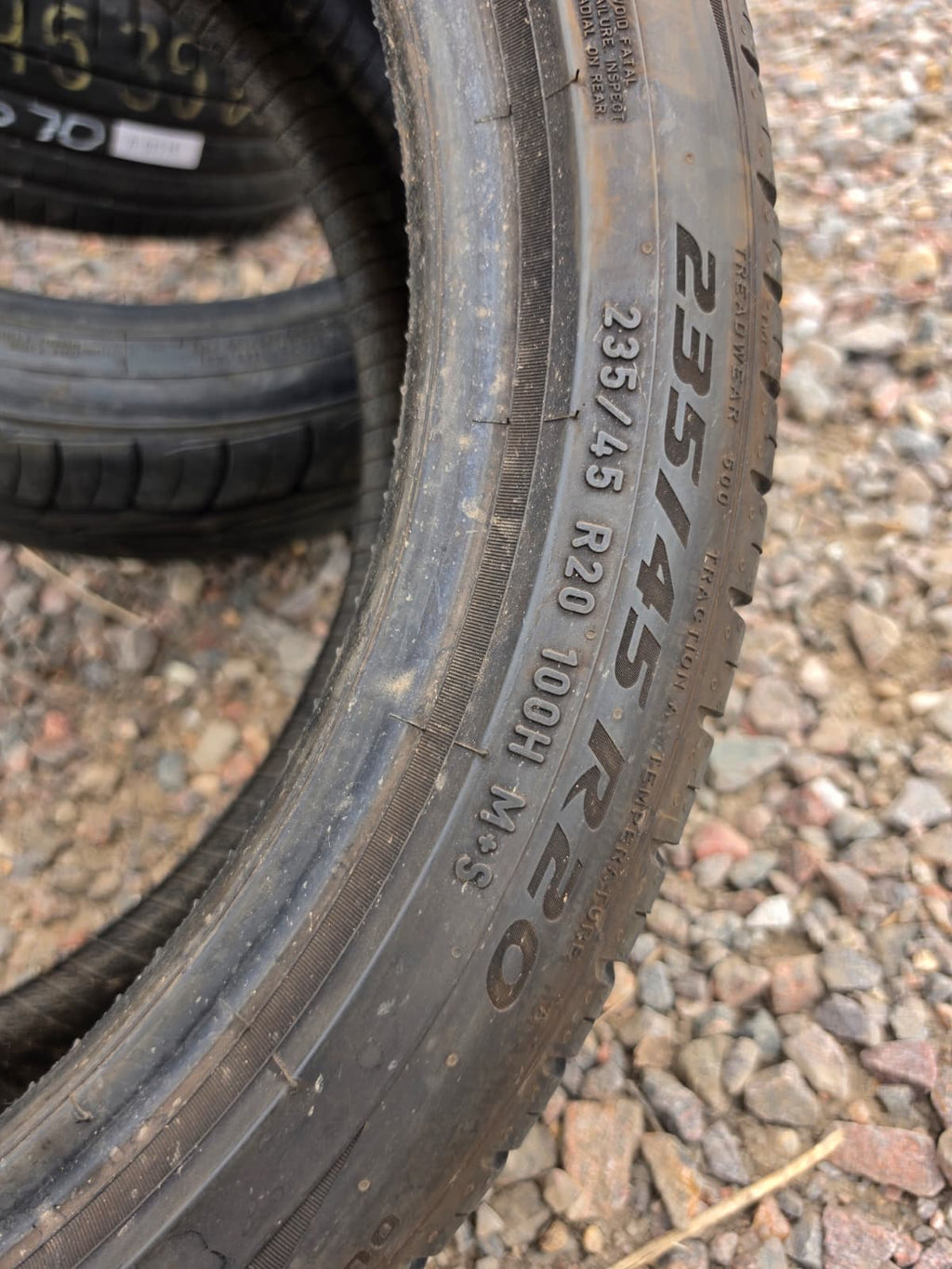 235/45R20 Single (1 Used Tire) Pirelli Scorpion Zero