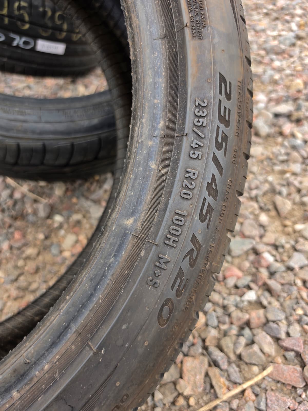 235/45R20 Single (1 Used Tire) Pirelli Scorpion Zero