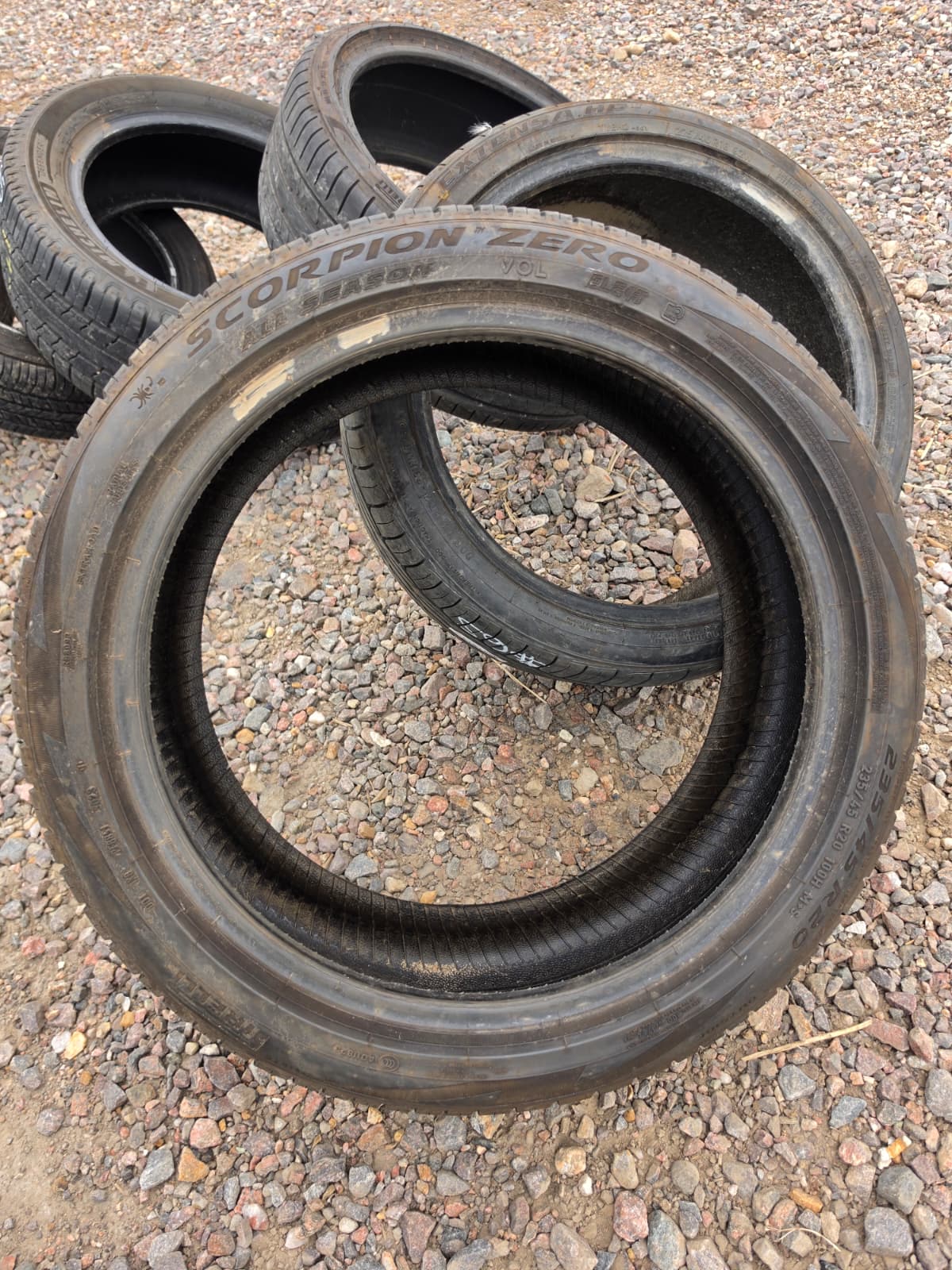 235/45R20 Single (1 Used Tire) Pirelli Scorpion Zero
