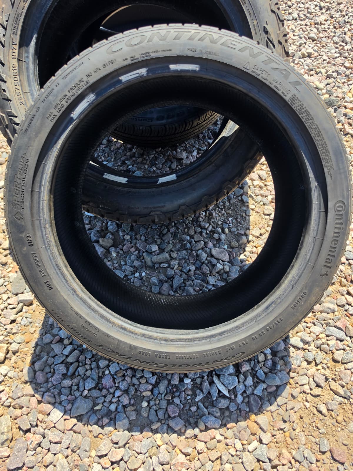 235/40R18 Single (1 Used Tire) Continental Control Contact