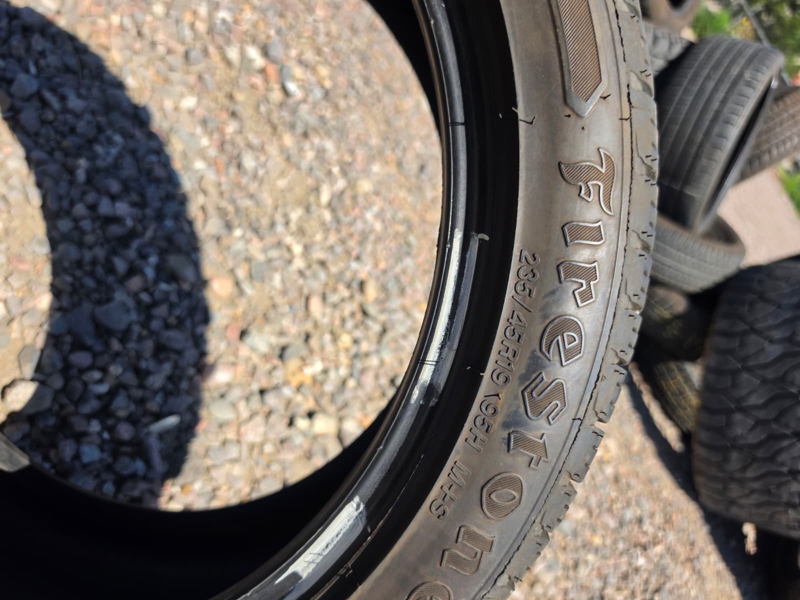 235/45R19 Single (1 Used Tire) Firestone Destination