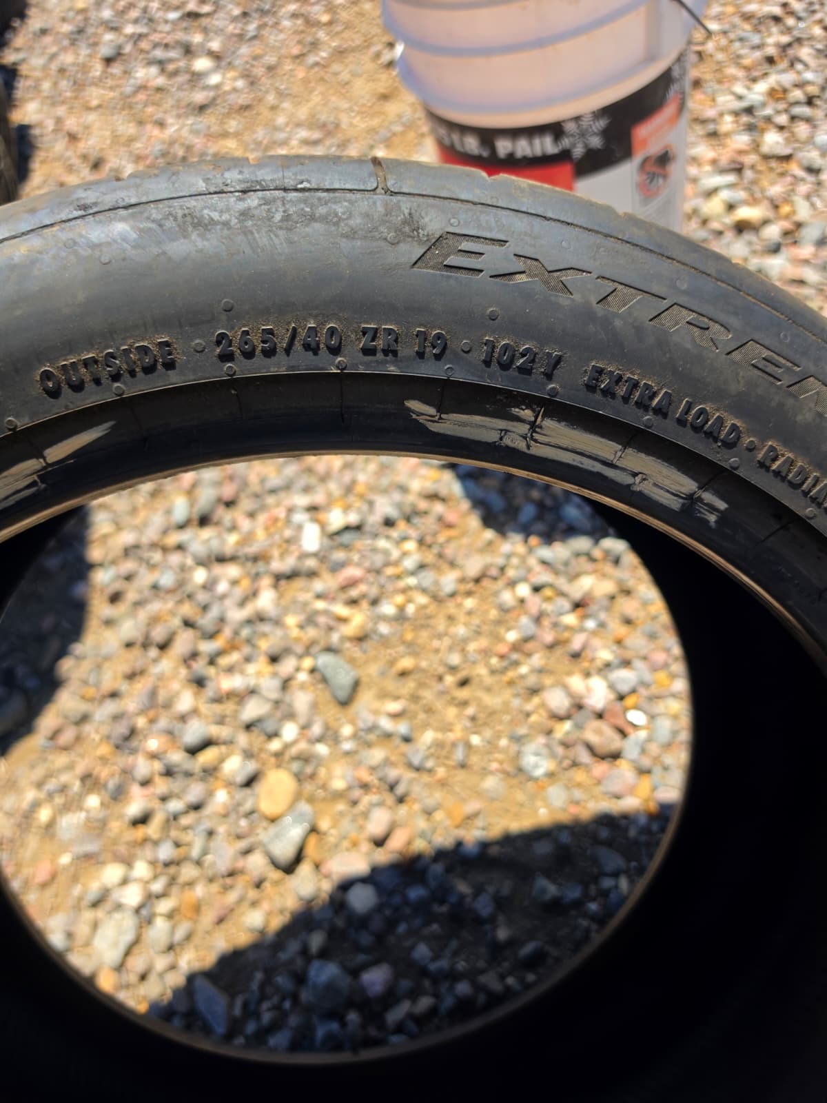 265/40R19 Single (1 Used Tire) Continental Extreme Contact Sport
