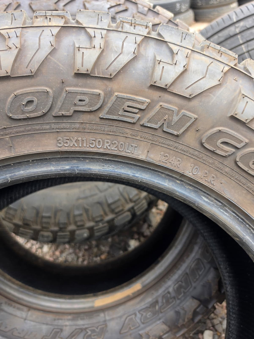 LT35x11.50R20 Single (1 Used Tire) Toyo Open Country