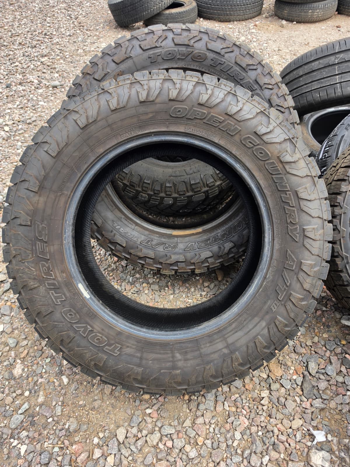 LT35x11.50R20 Single (1 Used Tire) Toyo Open Country