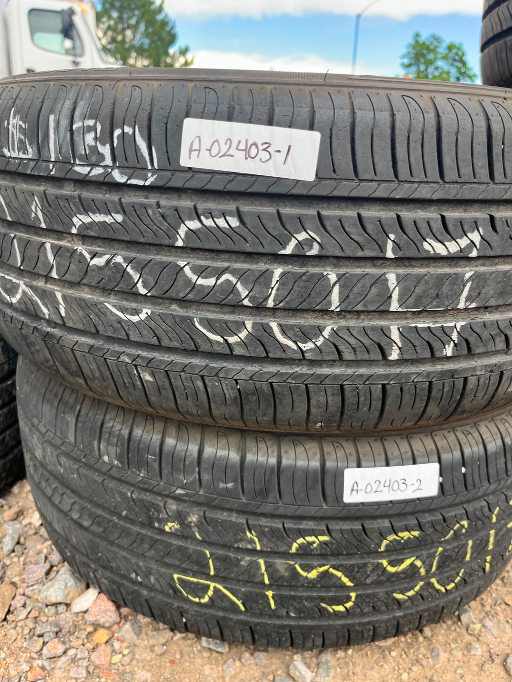 215/50R17 Pair (2 Used Tires) Blackhawk Street—H
