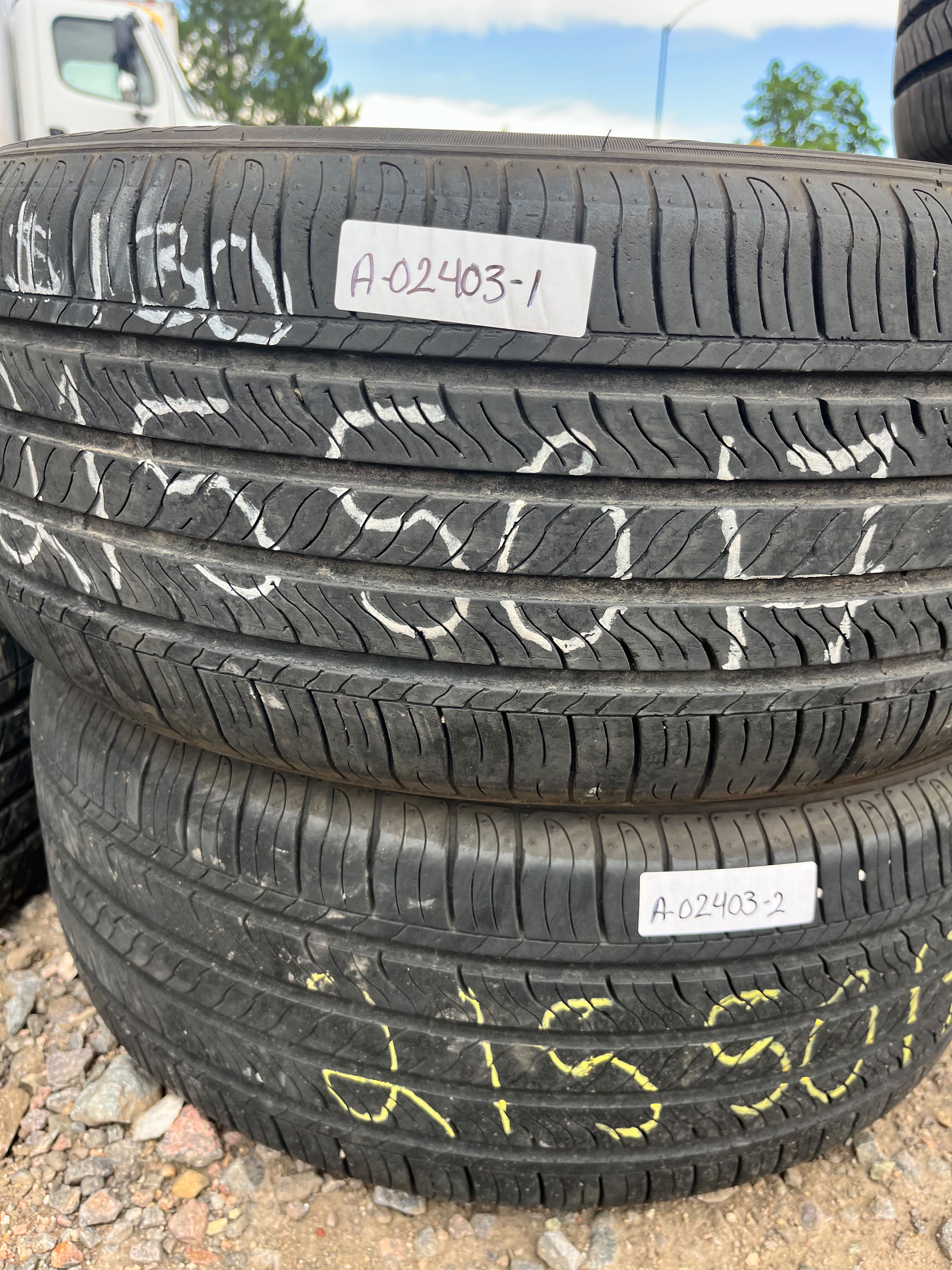 215/50R17 Pair (2 Used Tires) Blackhawk Street—H