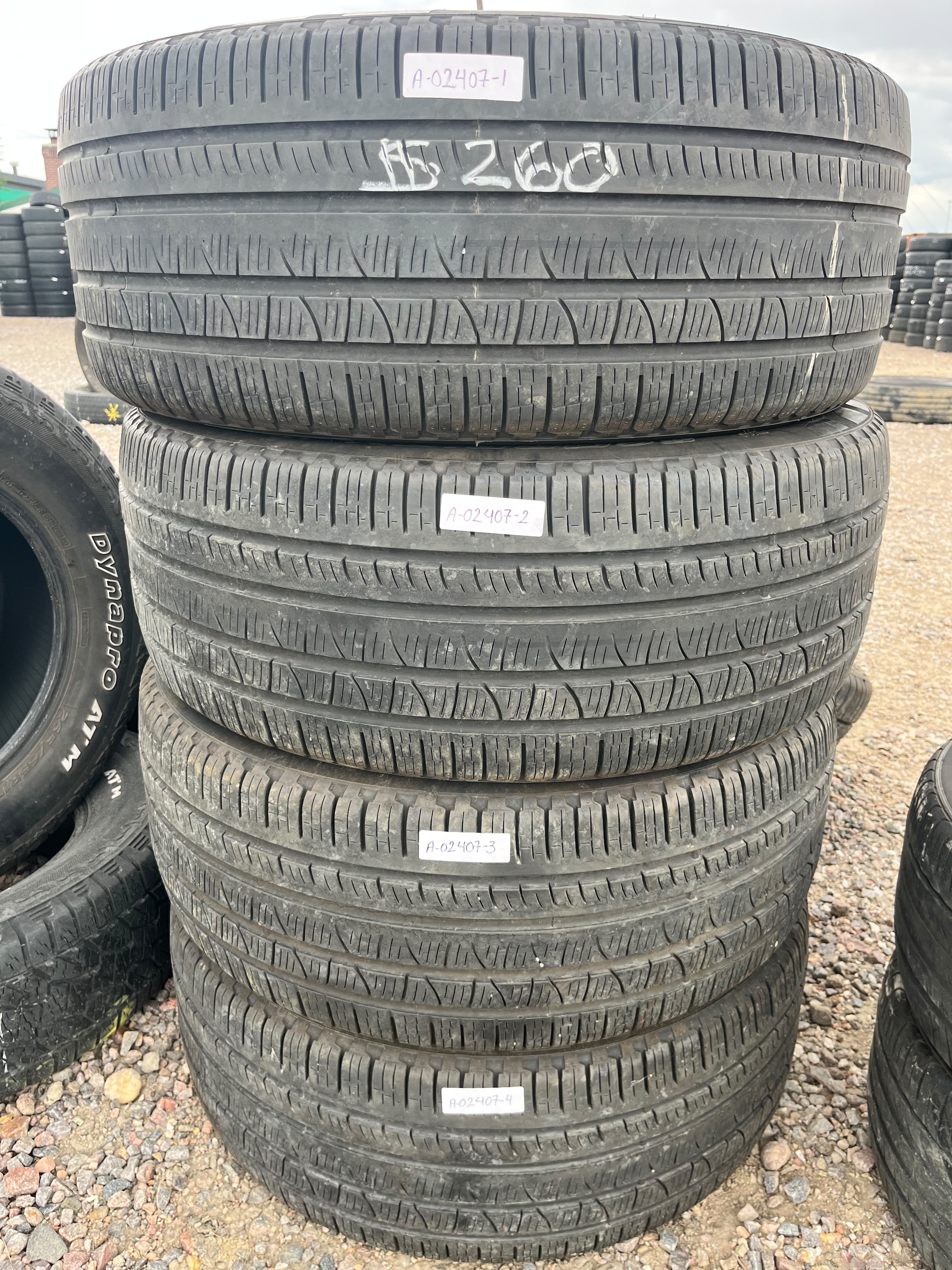 285/45R22 Set (4 Used Tires) Pirelli Scorpion