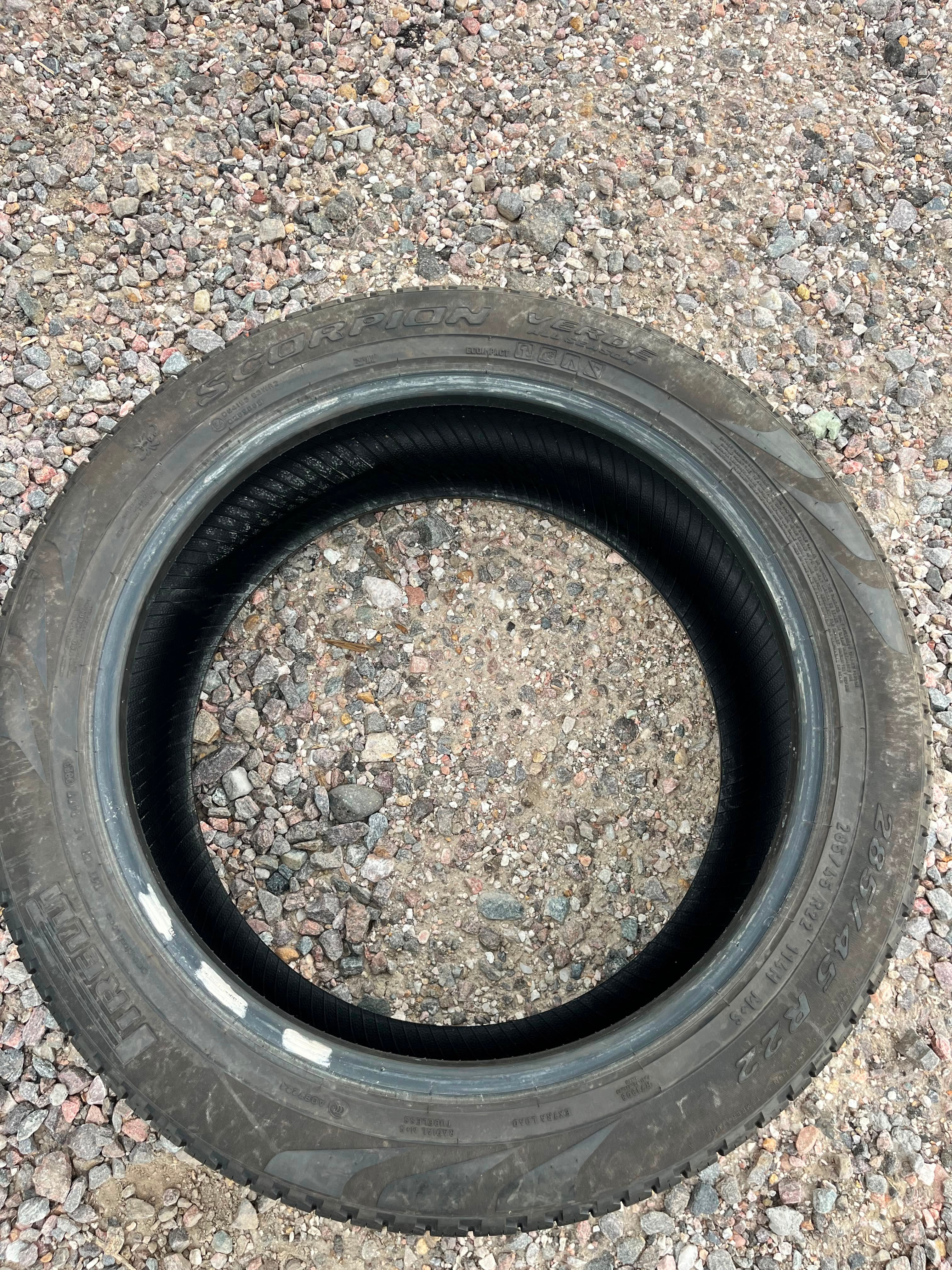 285/45R22 Set (4 Used Tires) Pirelli Scorpion