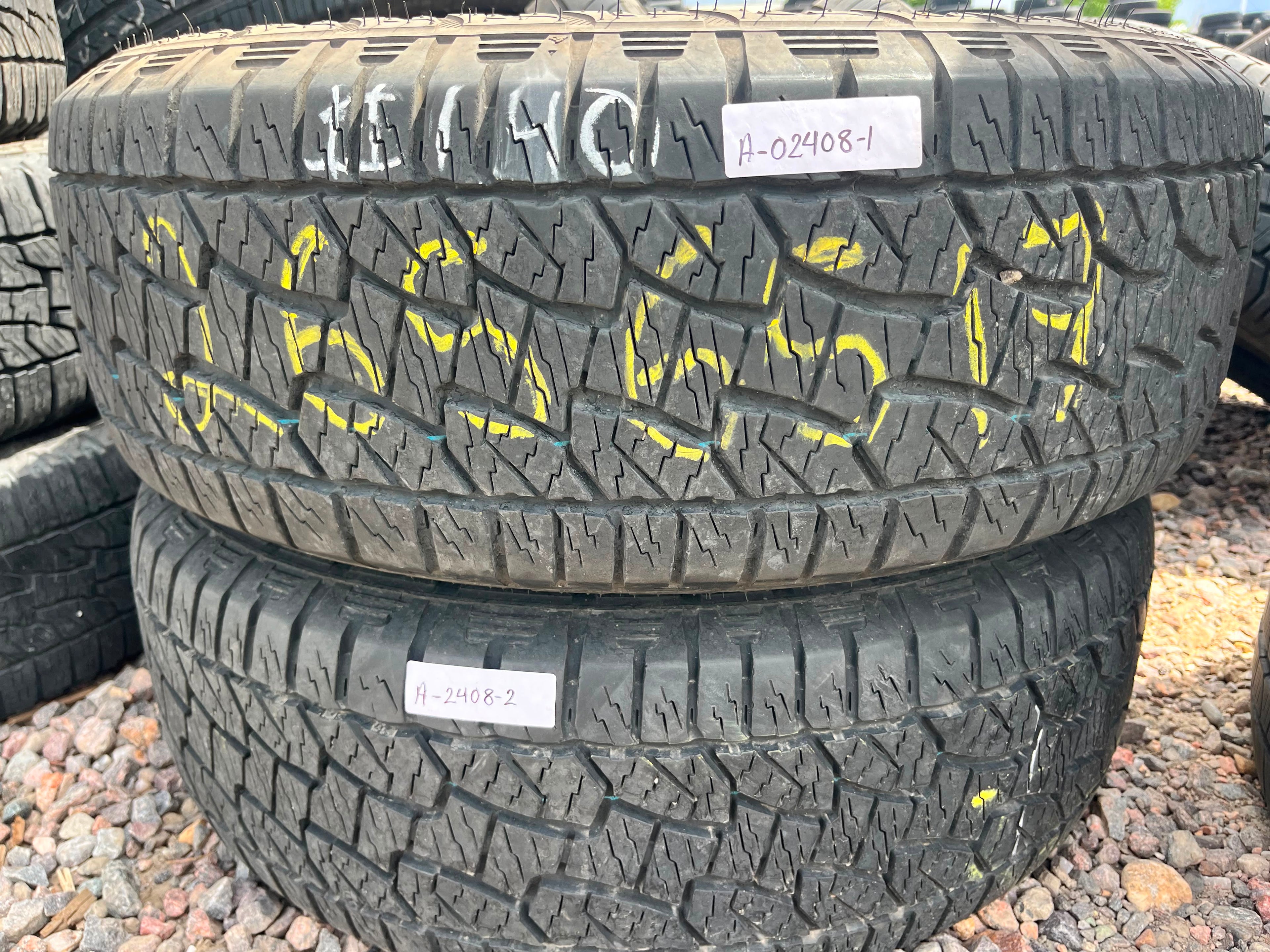 265/65R17 Pair (2 Used Tires)  Hankook Dynapro ATM