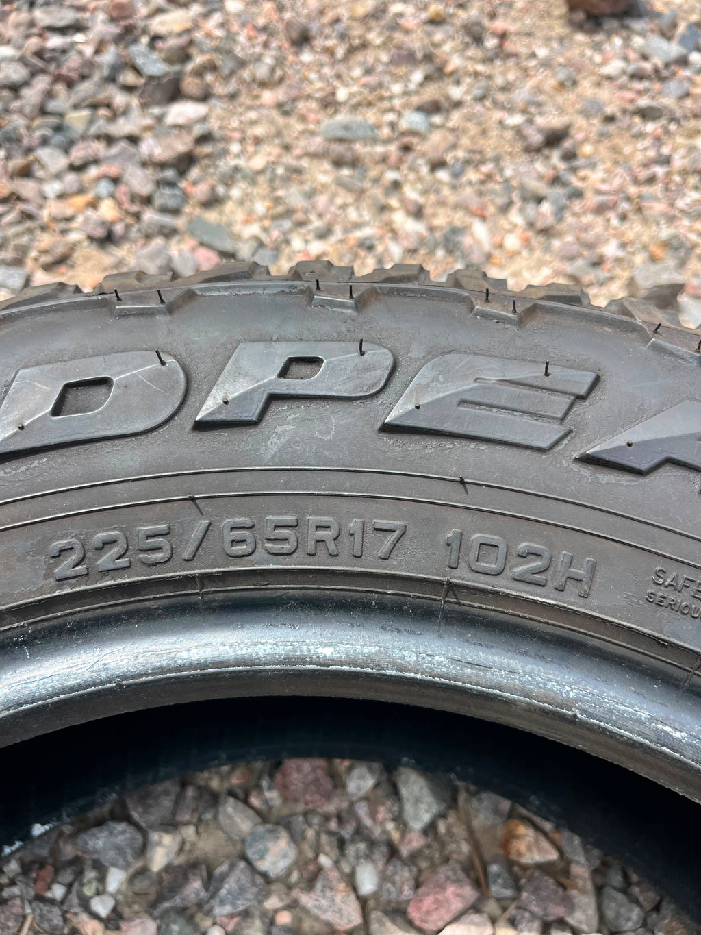 225/65R17 Set (4 Used Tires) Falken Wildpeak