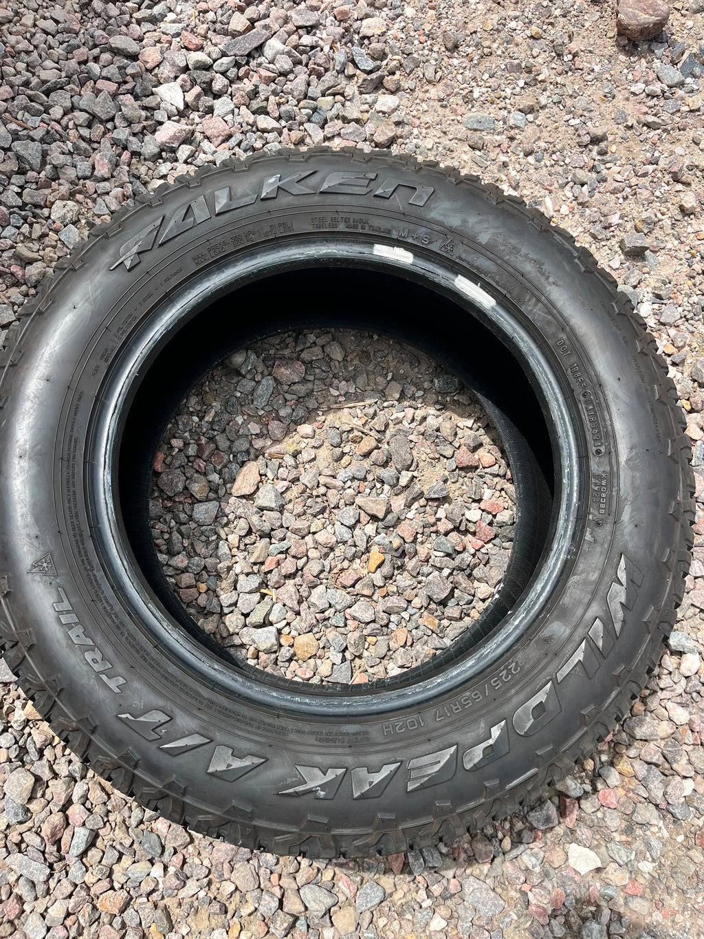 225/65R17 Set (4 Used Tires) Falken Wildpeak