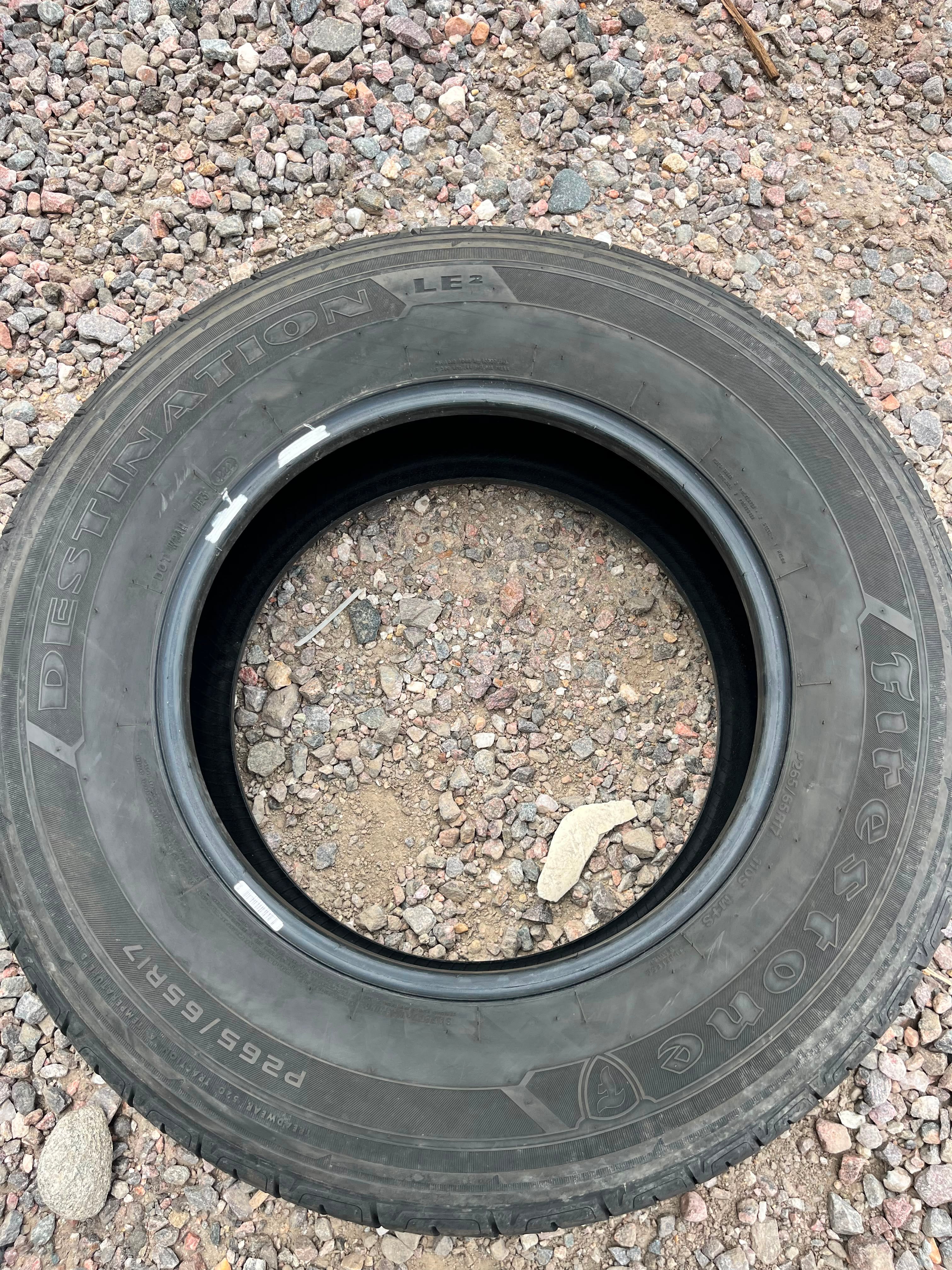 265/65R17 Single (1 Used Tire) Firestone Destination LE2