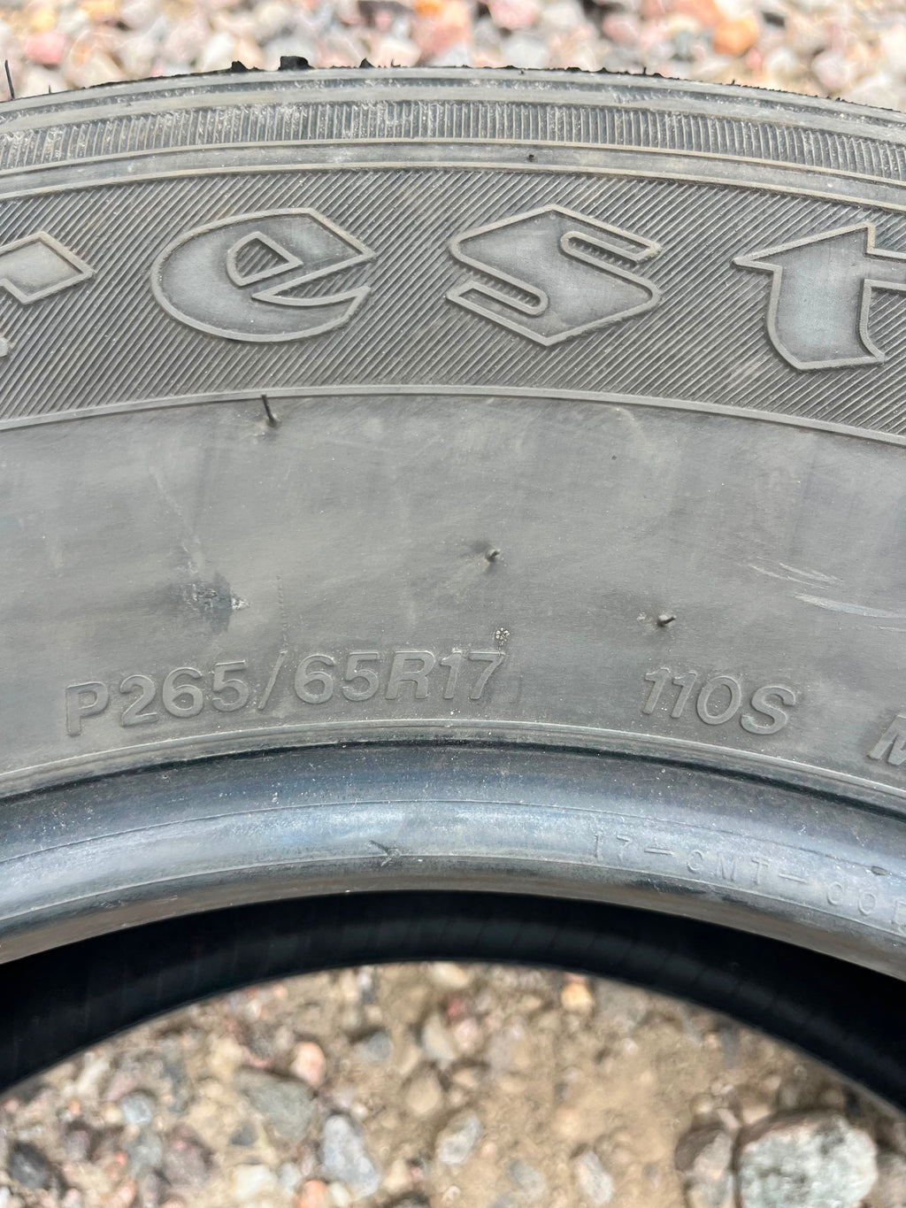 265/65R17 Single (1 Used Tire) Firestone Destination LE2