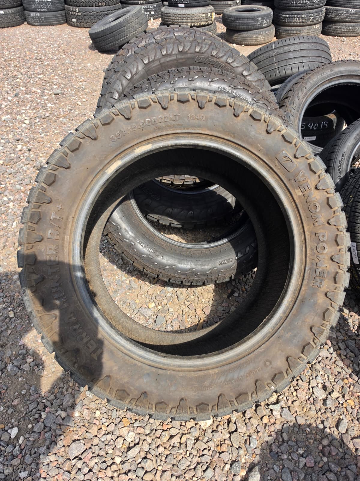 LT35x15.50R22 Single (1 Used Tire) Venmon Power Terra Hunter RT