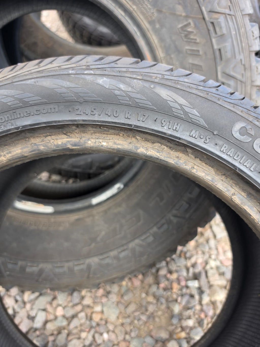 245/40R17 Single (1 Used Tire) Continental ContiProContact