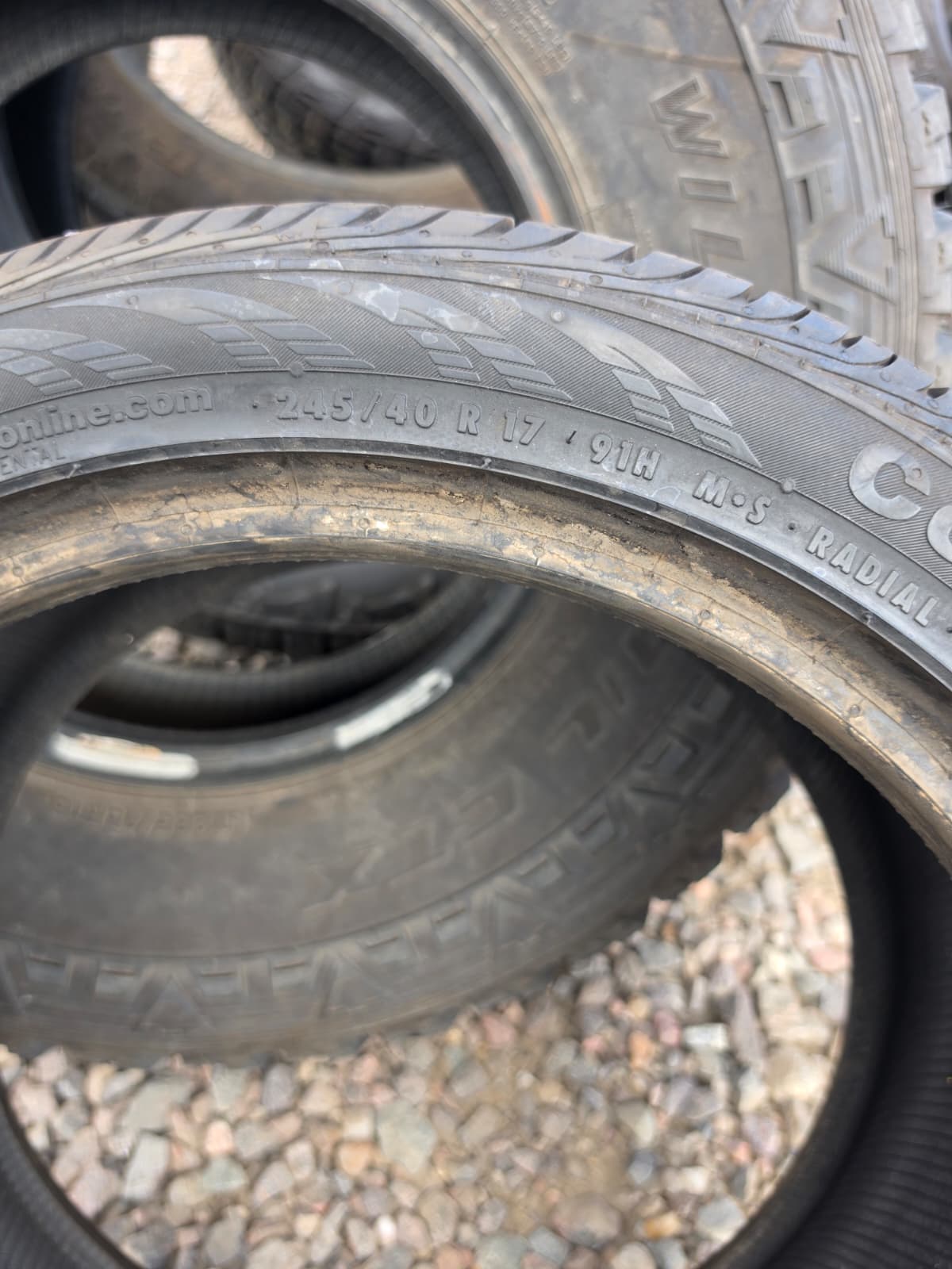 245/40R17 Single (1 Used Tire) Continental ContiProContact