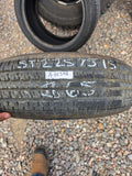 ST225/75R15 Single (1 Used Tire) Free Country D207 Pro