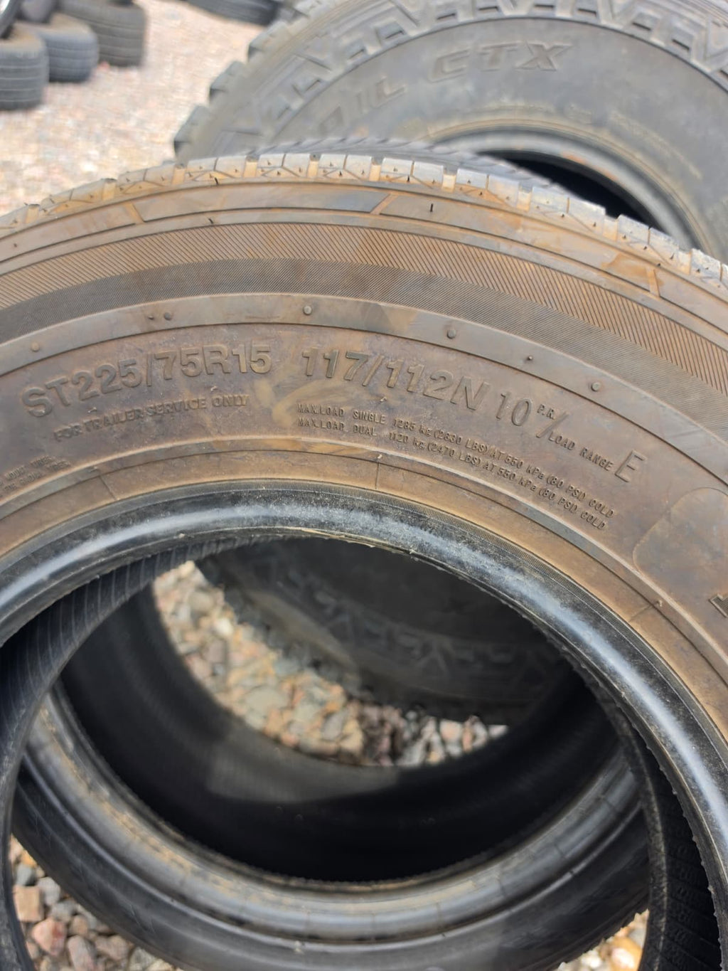 ST225/75R15 Single (1 Used Tire) Free Country D207 Pro