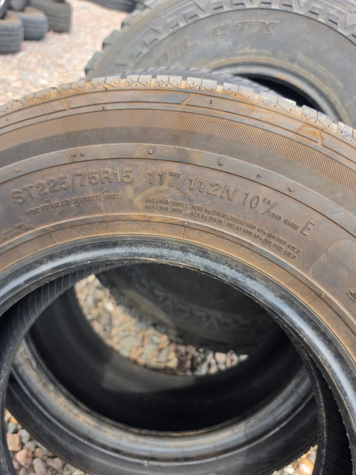 ST225/75R15 Single (1 Used Tire) Free Country D207 Pro