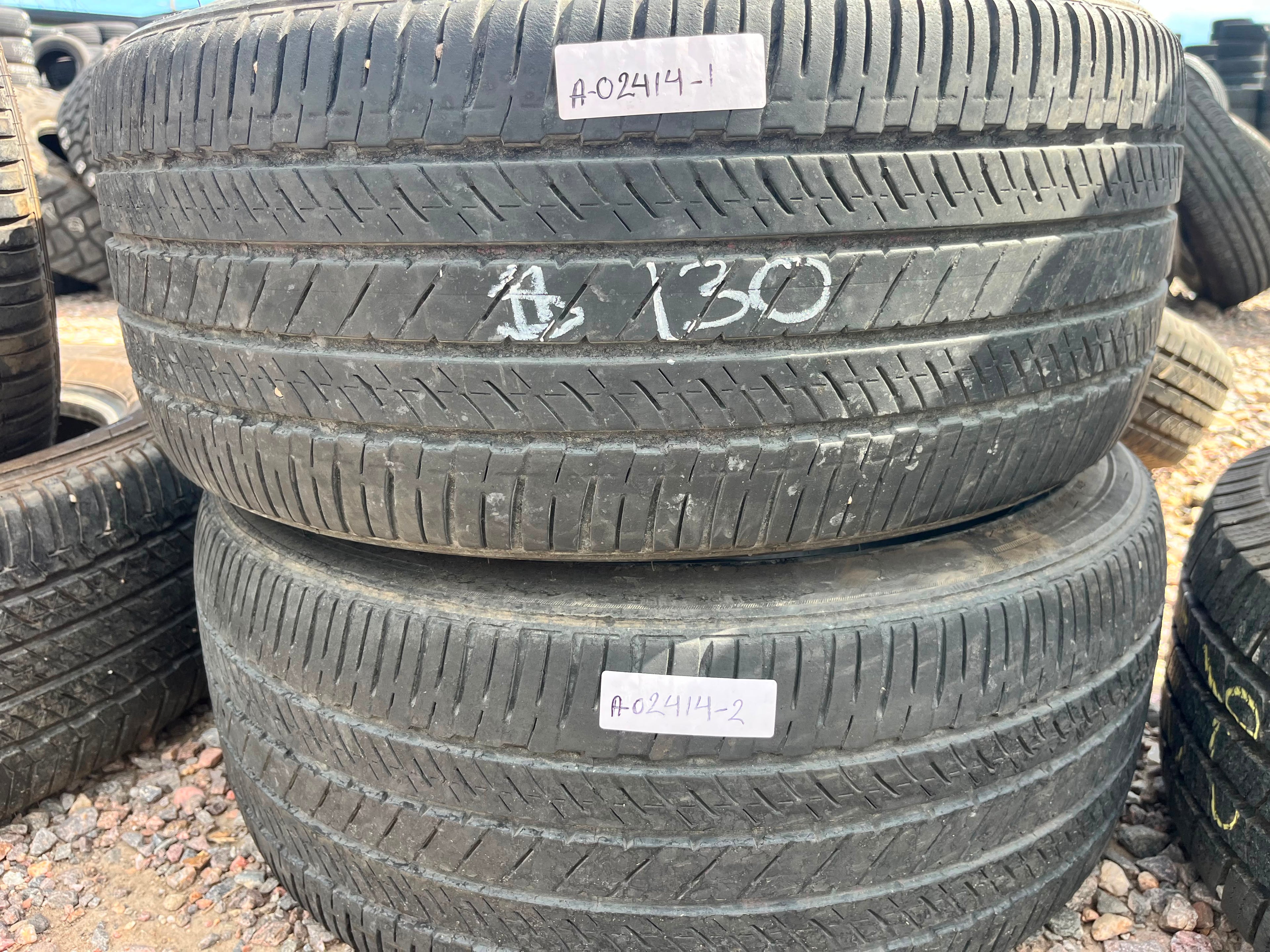 235/40R19 Pair (2 Used Tires) Bridgestone Turanza