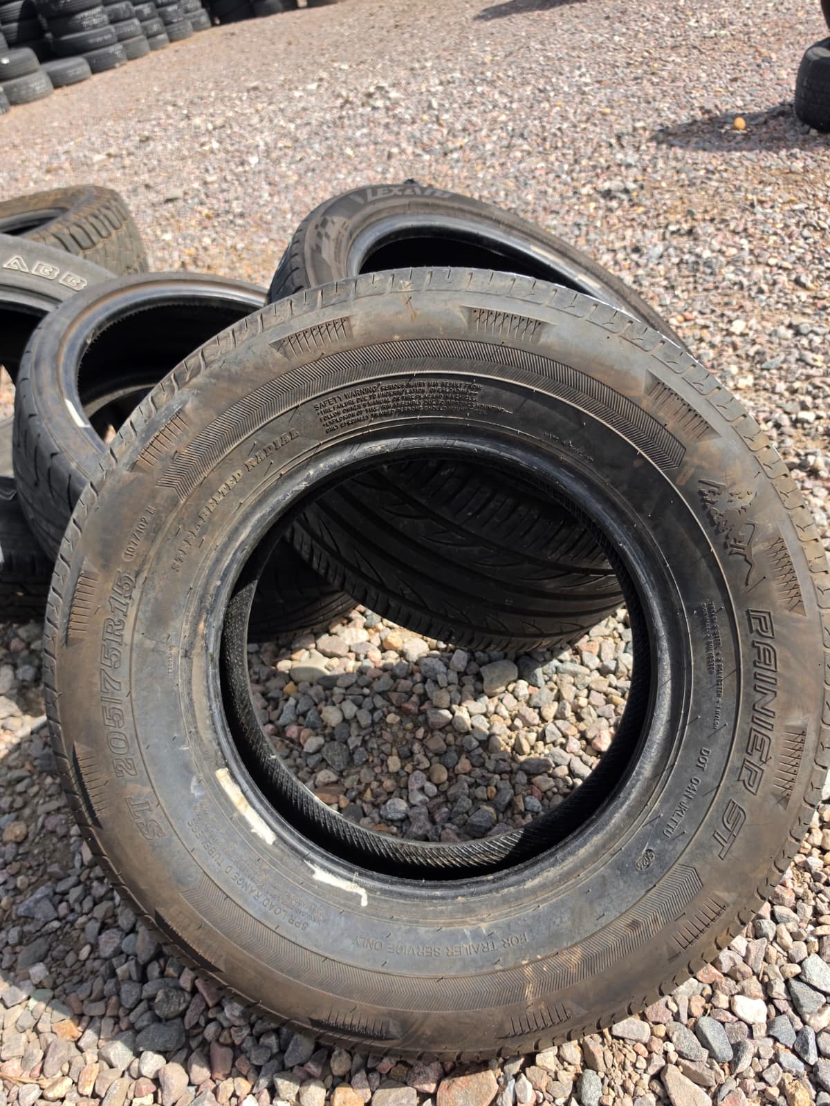 ST205/75R15 Single (1 Used Tire) Rainier ST