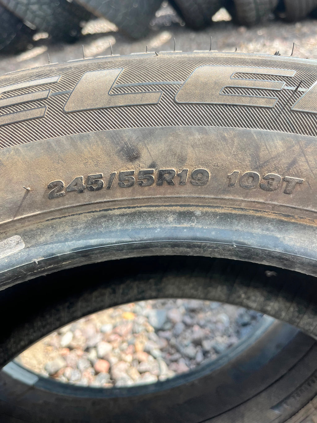 245/55R19 Pair (2 Used Tires) Bridgestone Dueler