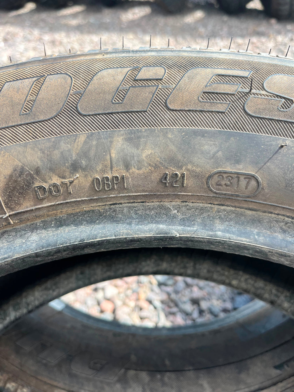 245/55R19 Pair (2 Used Tires) Bridgestone Dueler