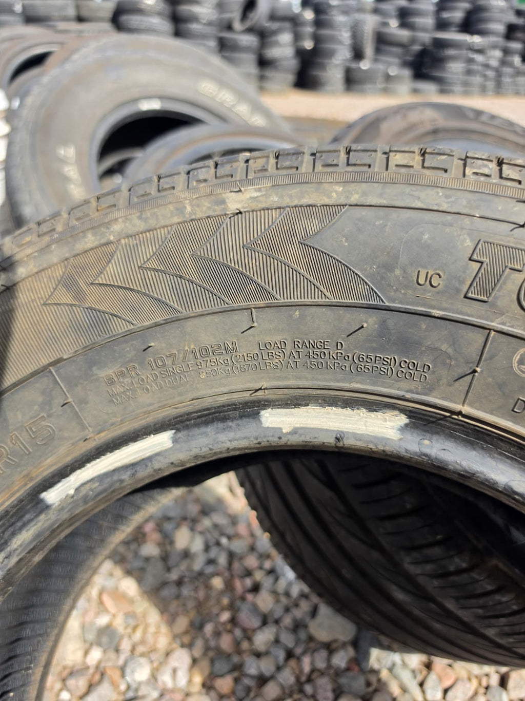 ST205/75R15 Single (1 Used Tire) Towstar Str St Radial
