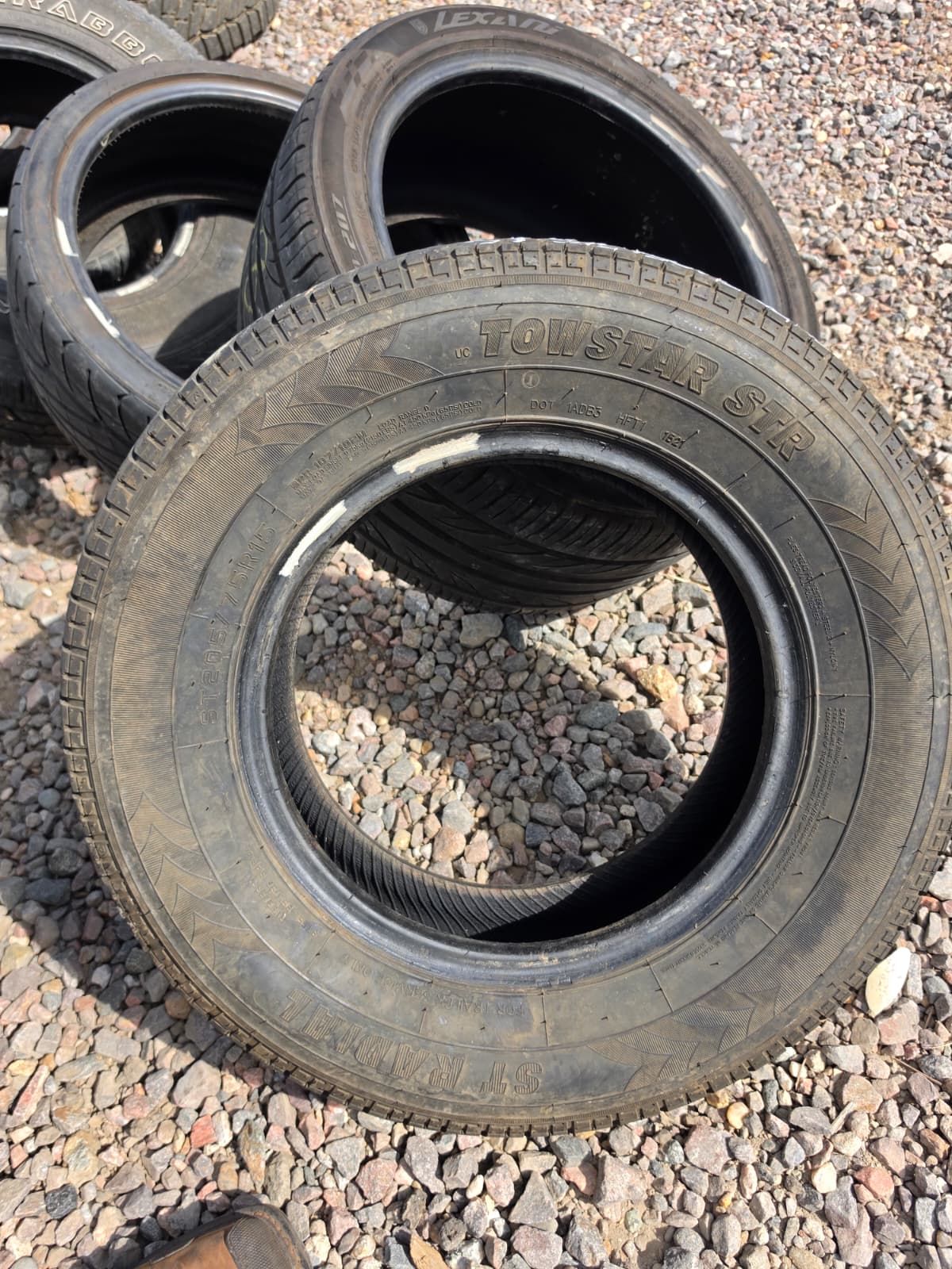 ST205/75R15 Single (1 Used Tire) Towstar Str St Radial
