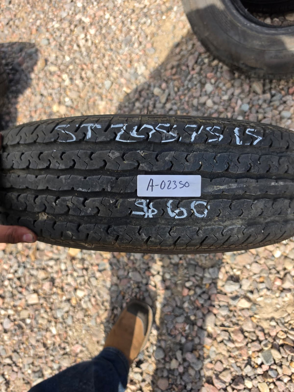 ST205/75R15 Single (1 Used Tire) Towstar Str St Radial