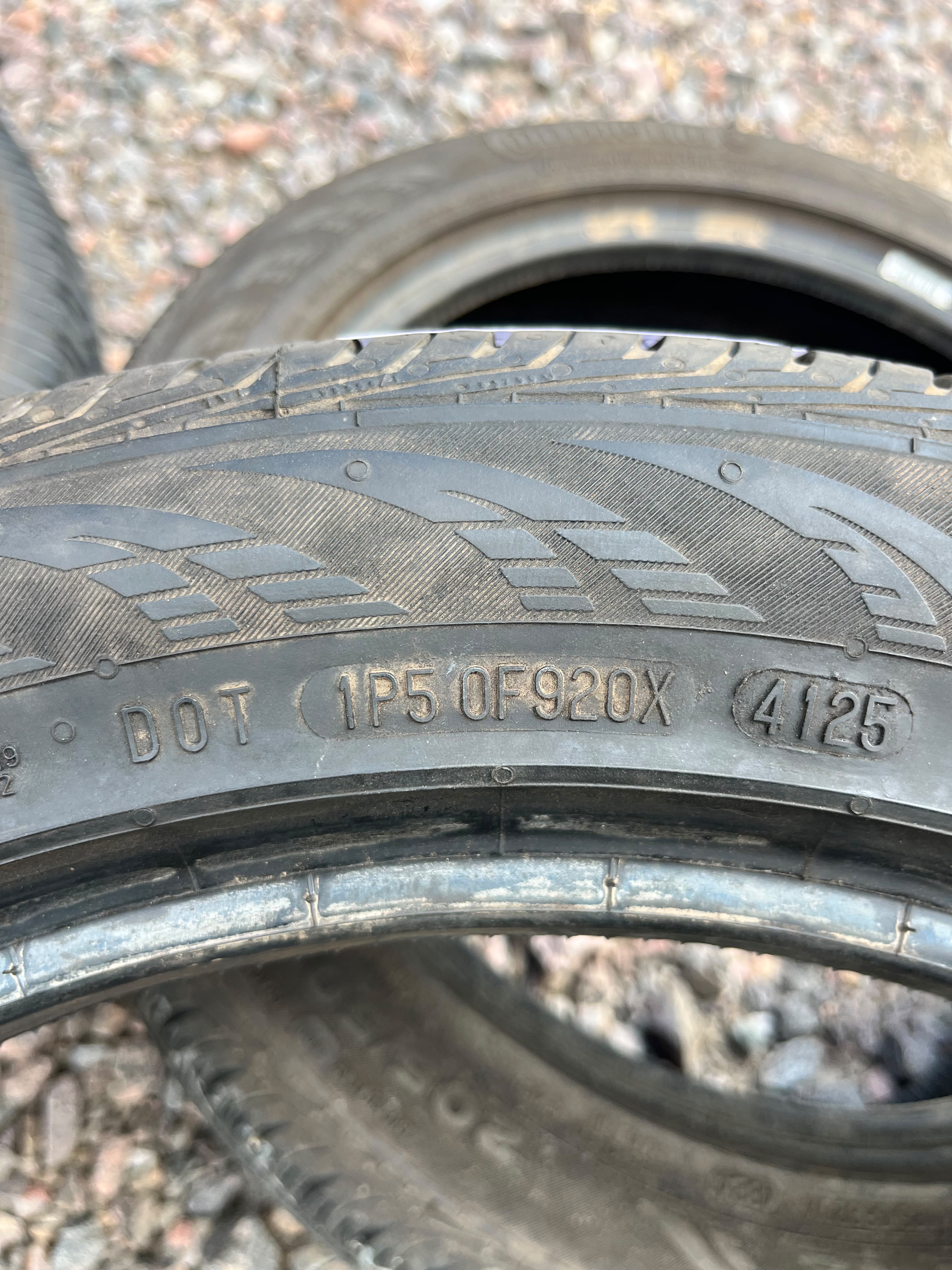 205/50R17 Pair (2 Used Tires) Continental ContiProContact