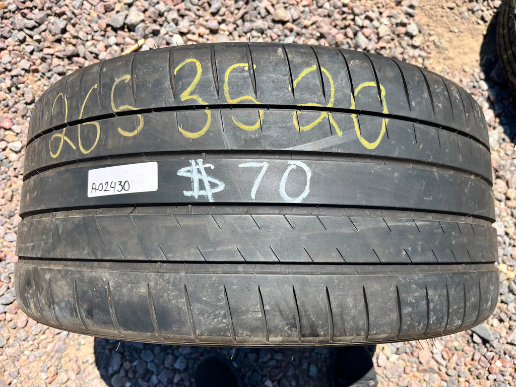 265/35R20 Single (1 Used Tire) Michelin Pilot Sport 4