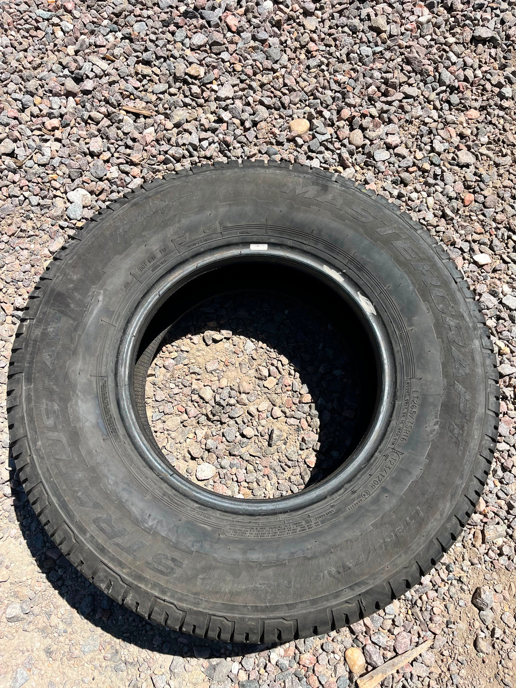 LT265/75R16 Single (1 Used Tire) Mastercraft Stratus