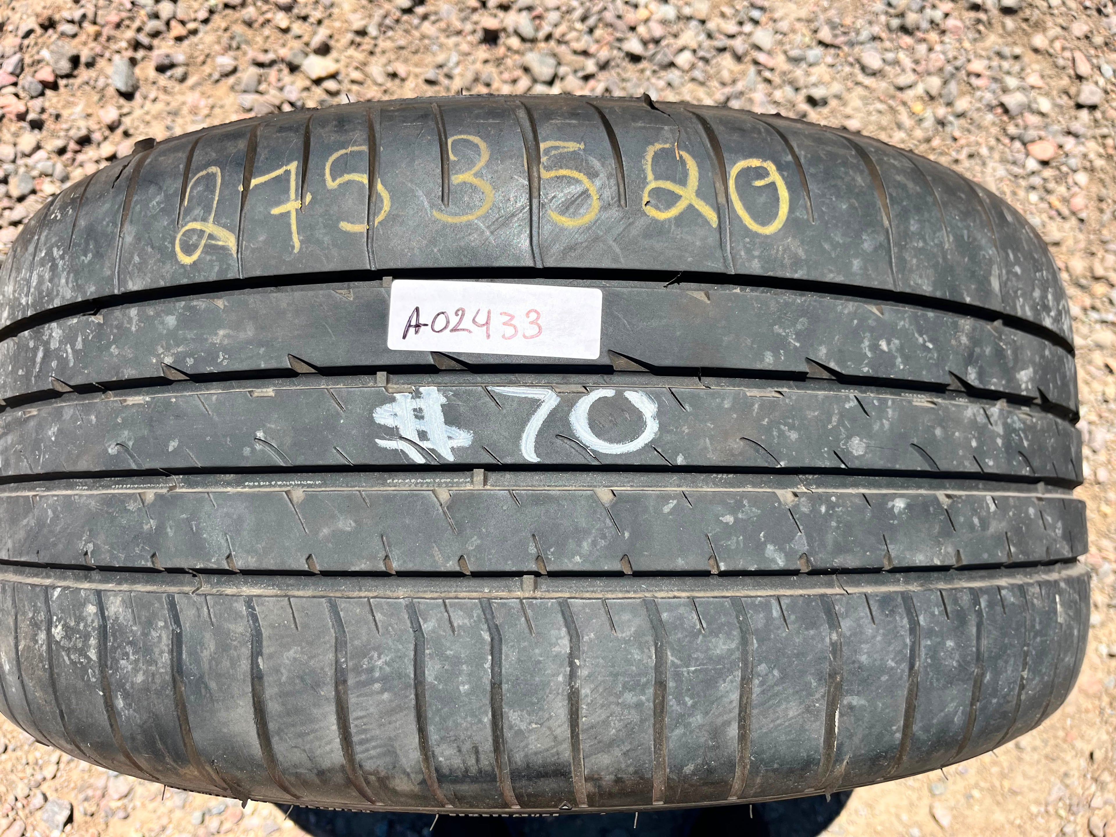 275/35R20 Single (1 Used Tire) Goodyear Eagle