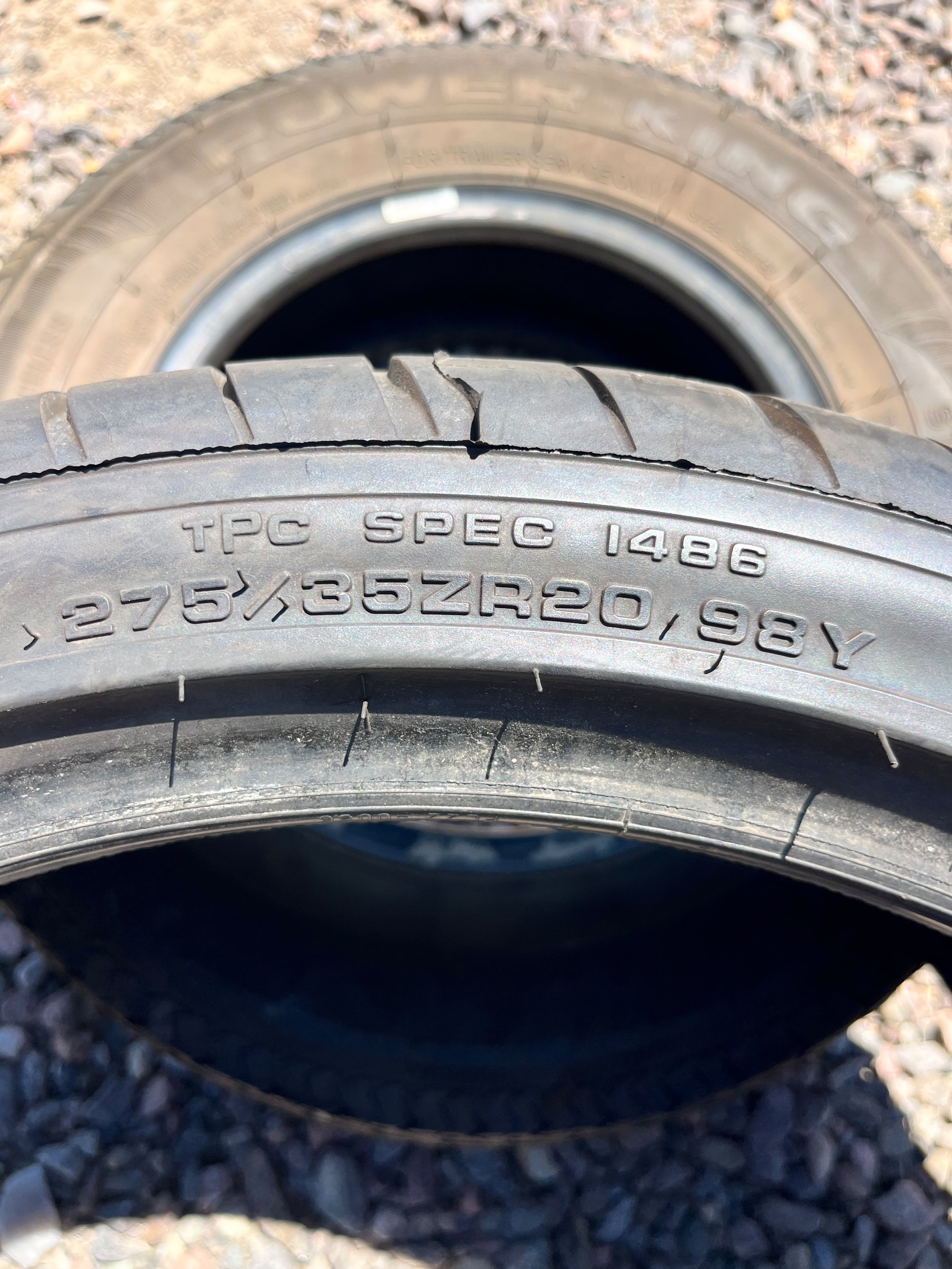 275/35R20 Single (1 Used Tire) Goodyear Eagle