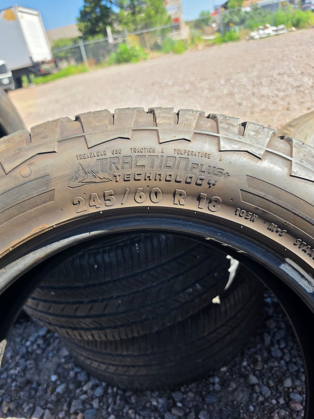 245/60R18 Single (1 Used Tire) Continental Terrain Contact
