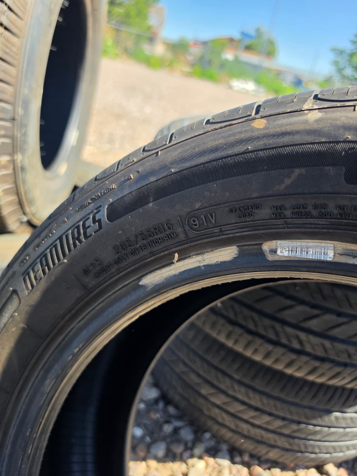205/55R16 Single (1 Used Tire) Dean Tires Road Control