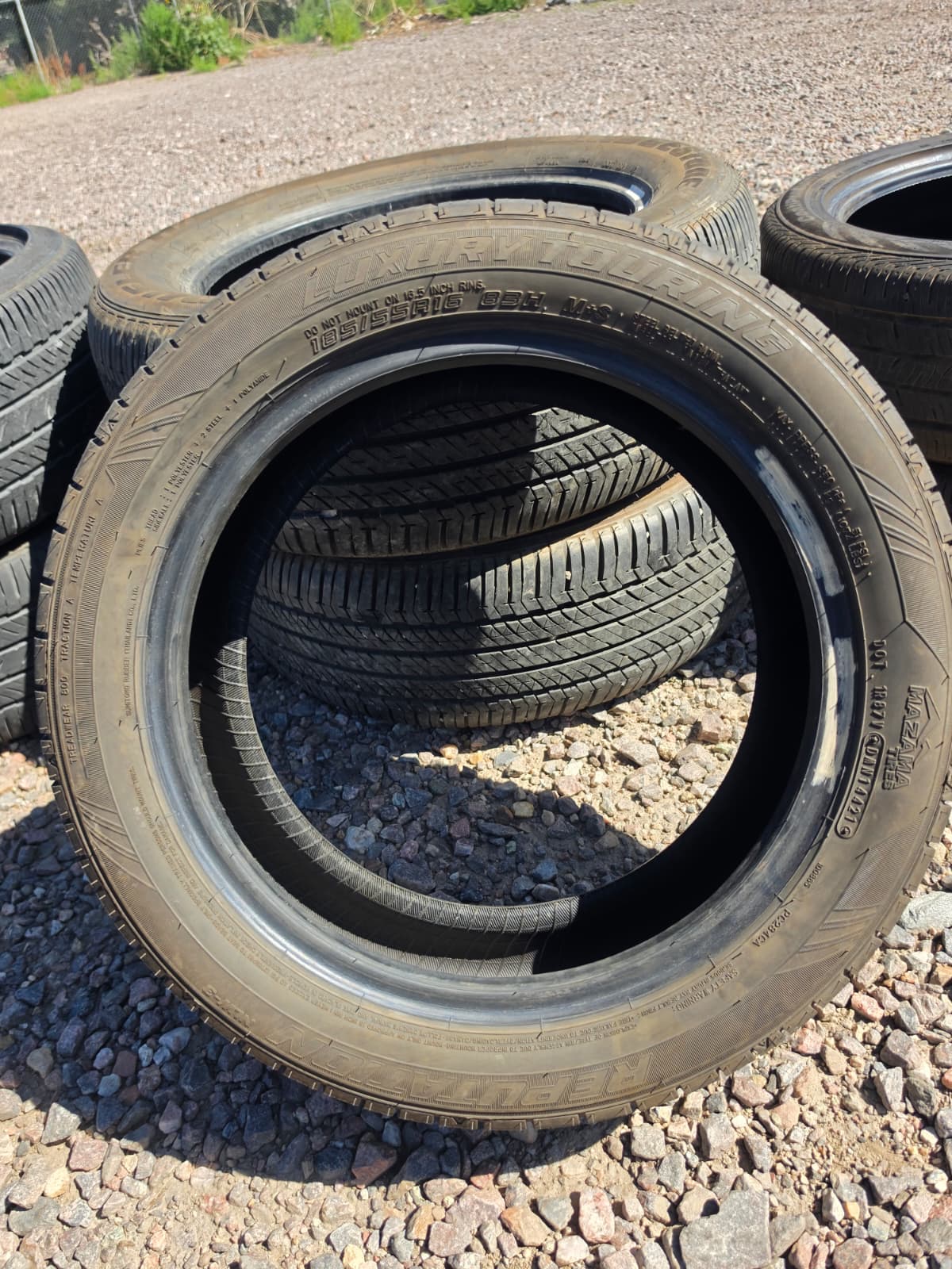 185/55R16 Singe (1 Used Tire) Mazama Tires Luxury Touring