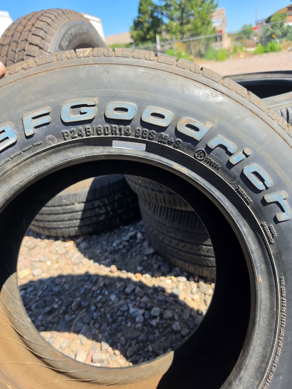 245/60R14 Single (1 Used Tire) Bfgoodrich Radial T/A