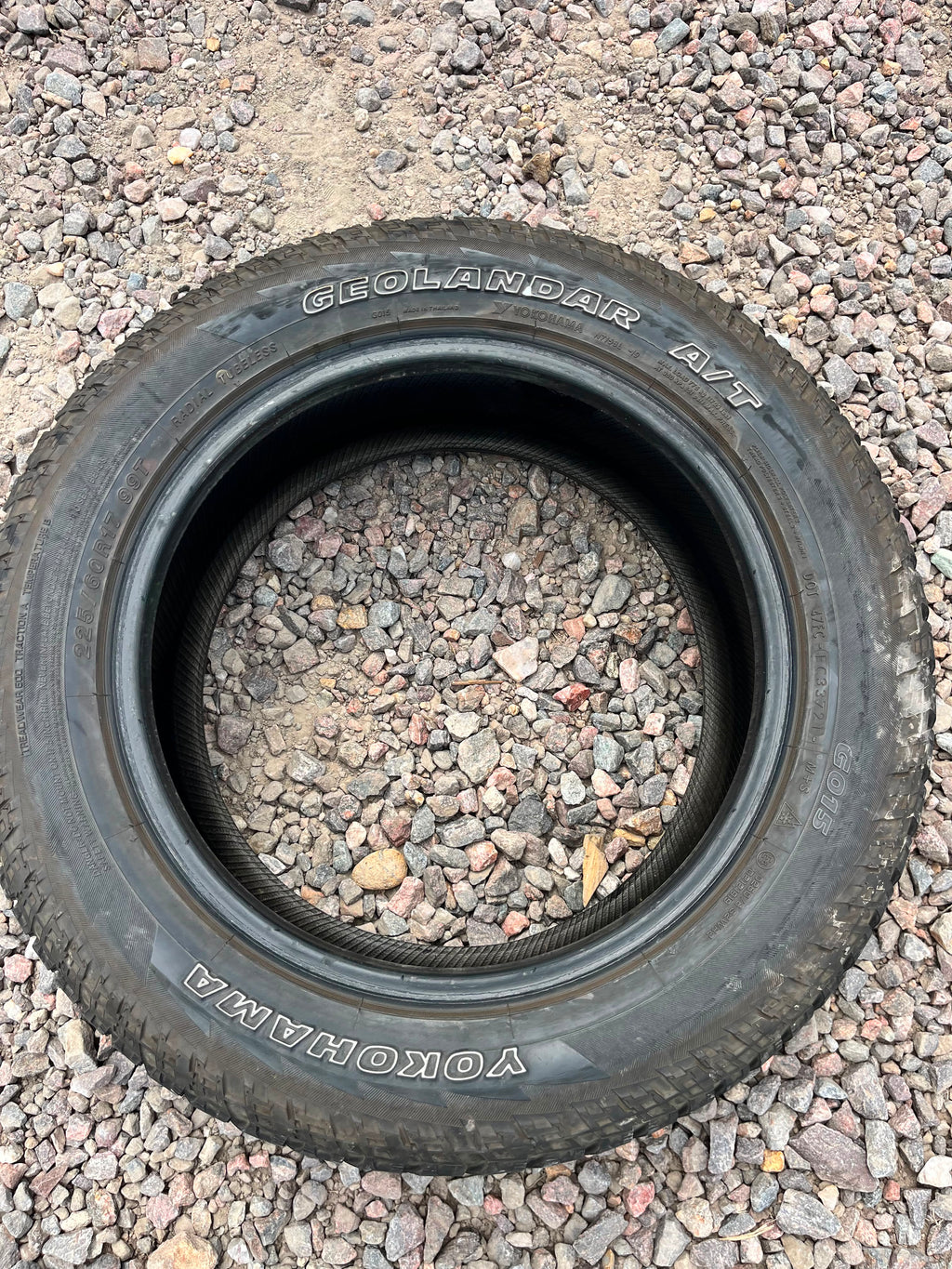 225/60R17 Single (1 Used Tire)Yokohama Geolandar