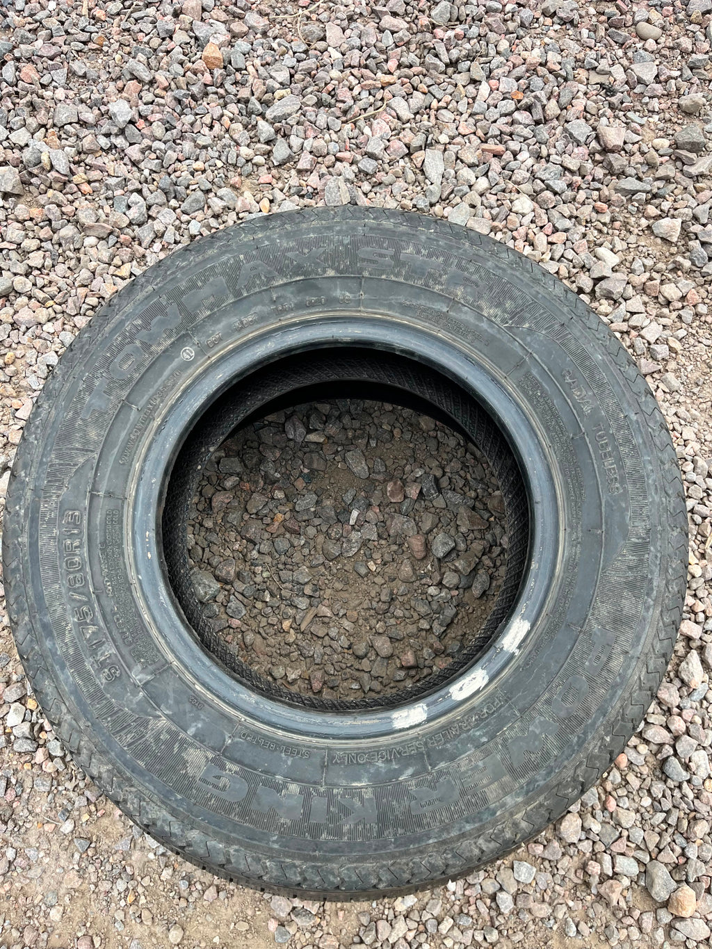 ST175/80R13 Single (1 Used Tire) Power King Towmax STR