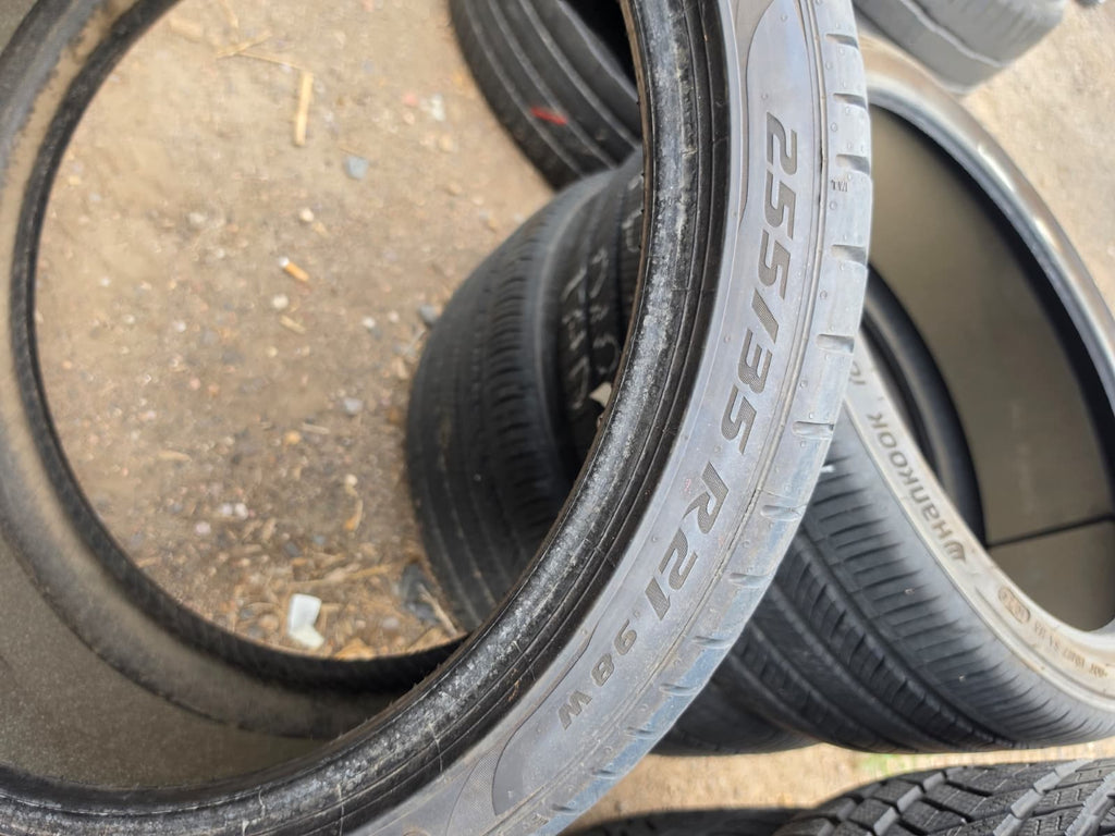 245/35R21 Pair (2 Used Tires) Pirelli P Zero