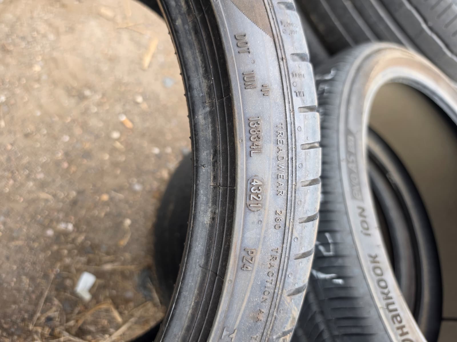 245/35R21 Pair (2 Used Tires) Pirelli P Zero